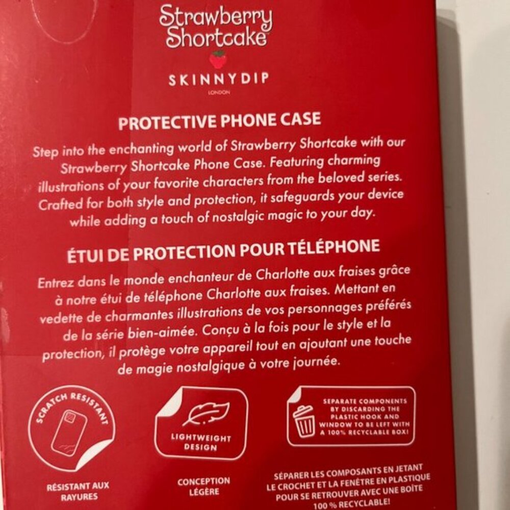 Title: Strawberry Shortcake iPhone 14 Pro Max / 13 Pro Max Glitter Case NWT (kx) - Picture 4 of 7